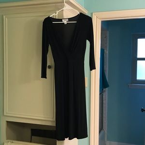 Black knee length dress